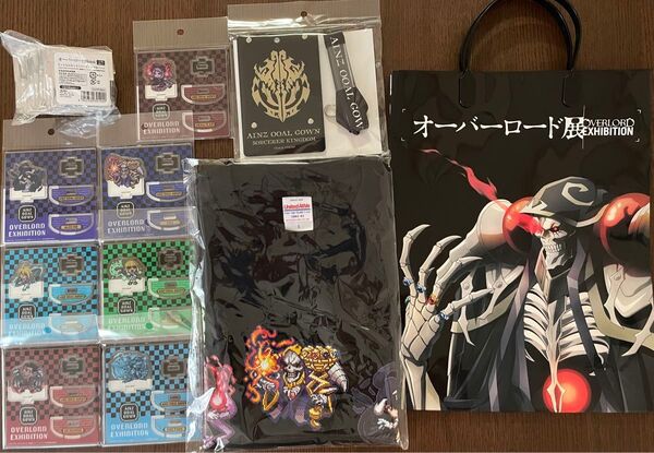 【新品未開封】オーバーロード展 ドットちびキャライラストグッズセット 魔導国入国許可パスケース