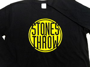 送込 StonesThrow　ストーンズスロウ レーベル　 ロンT 長袖Tシャツ 黒 XLサイズ