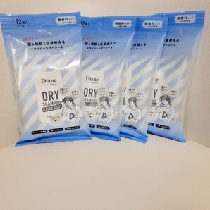 ダイアン パーフェクト ドライシャンプーシート ボディシート 無香料 4点