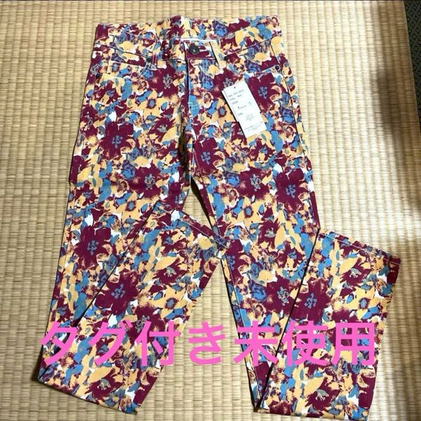 花柄 スキニー パンツ ボトムス 新品