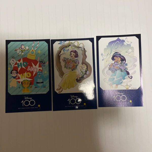 イオン Disney 100ステッカー ジャスミン 白雪姫 ディズニープリンセス