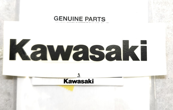 送料無料 kawasaki純正ステッカー デカール 抜き文字ブラックB