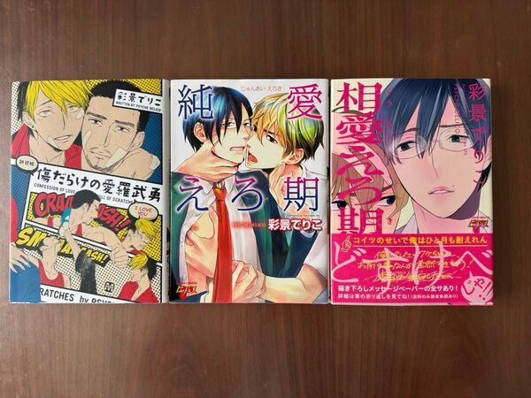 傷だらけの愛羅武勇/純愛えろ期/相愛えろ期 彩景でりこ3冊セット