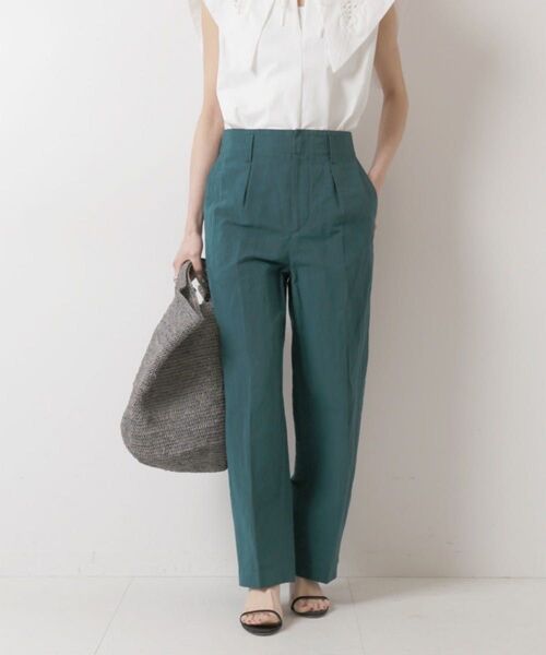 【Spick & Span】LI/COワイドテーパードパンツ