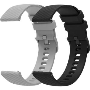 2枚セット 時計ベルト シリコンバンド 防水時計替えベルト 腕時計バンド22ミリ Quick Releaseスマートウォッチバンド ベルト