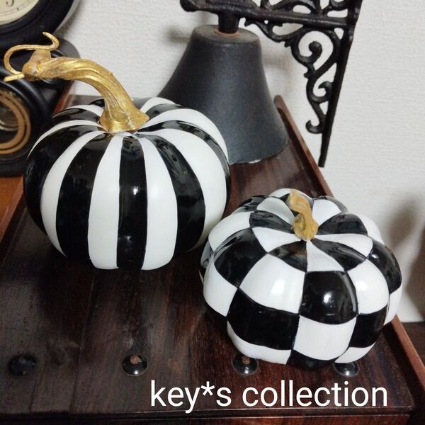 key*s collection★ハロウィン B★カボチャ★パンプキン★2点セット★オブジェ★インテリア