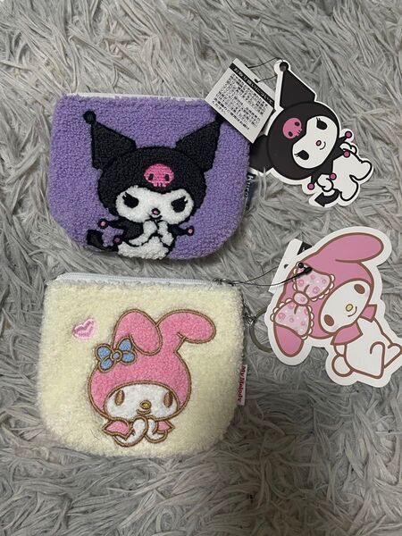 マイメロ クロミ サガラ刺繍ミニポーチ サンリオ