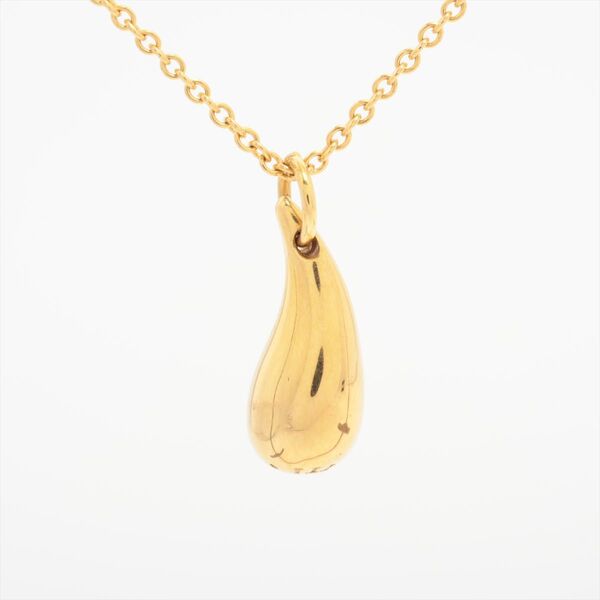 TIFFANY ティアドロップ ペンダント ネックレス K18YG 3.5g