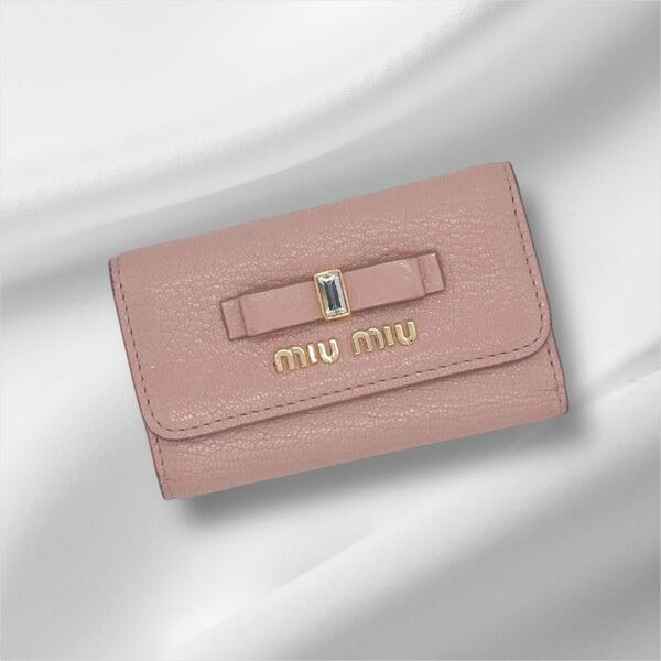 miumiu キーケース ピンク