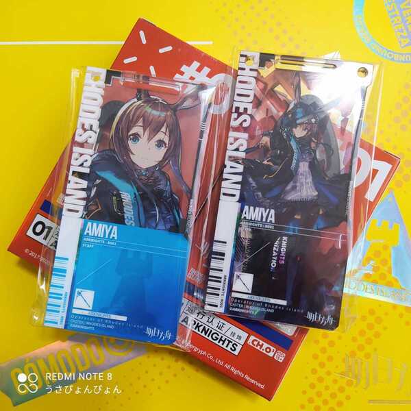 【現品】Arknightsアークナイツ 明日方舟 通行認証1.0 アーミヤ グッズ アクリルストラップ アクリルキーホルダー アクキー フィギュア