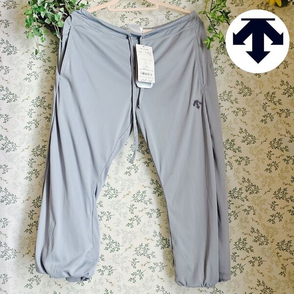 デサント DESCENTE UV 吸汗 速乾 7分丈パンツ レディース L ジョガーパンツ ライトグレー