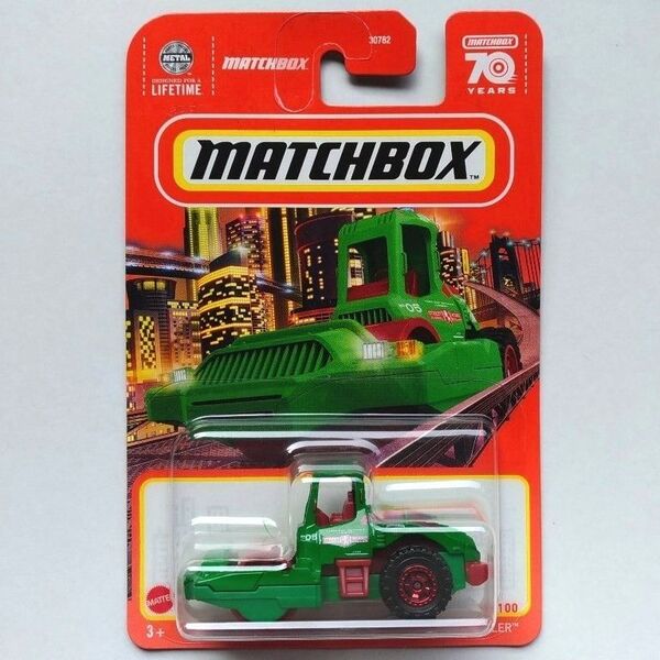 新品未開封 マッチボックス ロード ローラー ROAD ROLLER MATCHBOX ミニカー 建設機械 道路工事