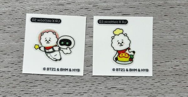 BT21 RJ ウッドくん ステッカーセット