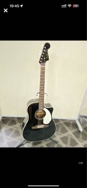 Fender フェンダー アコースティックギター ギター ブラック 美品