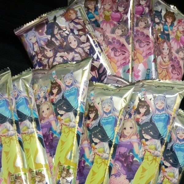 ウマ娘未使用プリティダービーツインウエハース10点セット①バンダイ 食頑?お菓子