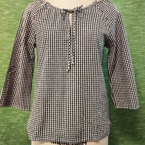 EURO vintage古着 ギンガムチェック トップス