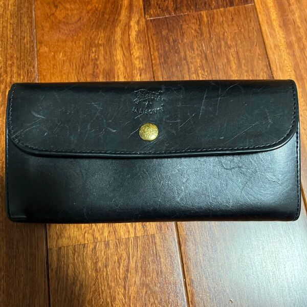 ブラック レザー 財布 長財布 イルビゾンテ
