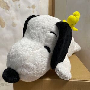 スヌーピー&ウッドストック 寝そべりぬいぐるみ