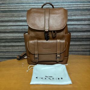 値引不可 COACH バックパック リュック ブラウン レザー 美品 希少 コーチ