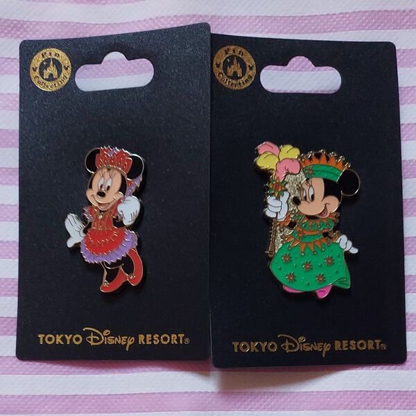 ディズニー ピンバッジ ミニーオーミニー 2種類