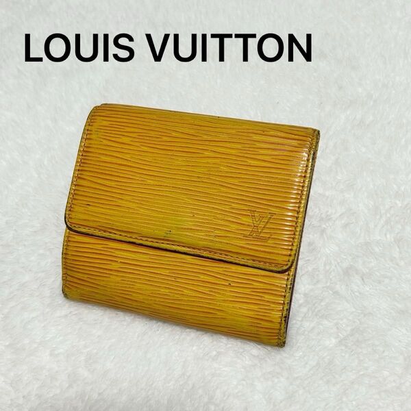 LOUIS VUITTON ルイヴィトン エピ wホック カルトクレディ 三つ折り 財布 折り財布 イエロー 黄色