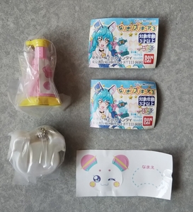 新品 未開封 なりきりプリキュア3 3リズムスコープ 5フワネームチャーム ガチャ