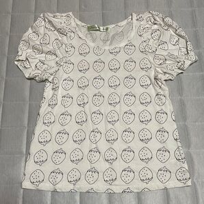 dot &stripes いちご柄Tシャツ