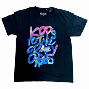 KRHYME DENIM ” CRAZY ONES " アートカラープリントTシャツ ブラック Mサイズ 新品未使用