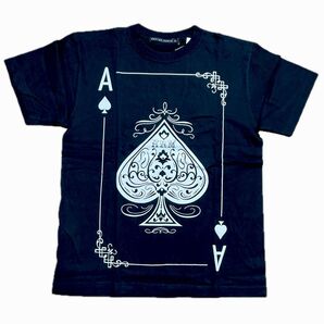 KRHYME DENIM " ACE OF SPADE " プリントTシャツ ブラック Mサイズ 新品未使用