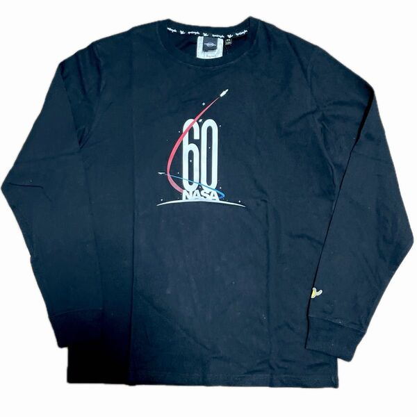 Mark Gonzales&NASA 60thコラボロングスリーブTシャツ ブラック Mサイズ 新品未使用