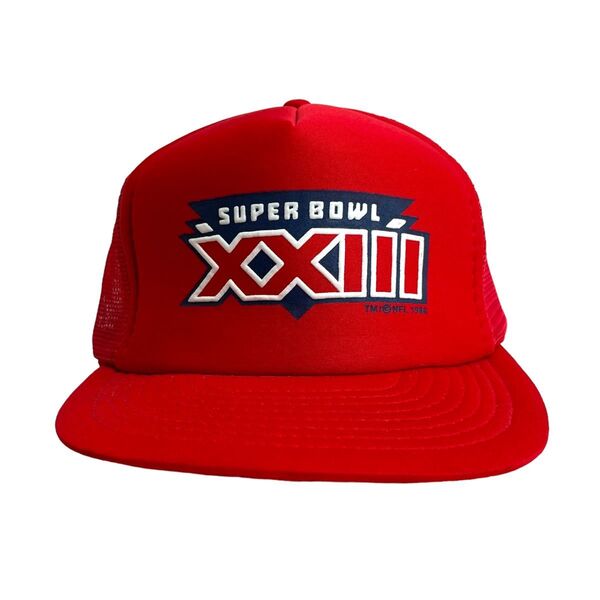 【キャップ/帽子】80s SUPER BOWL (スーパーボウル) ウィンストン メッシュキャップ レッド 赤 メッシュキャップ