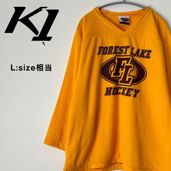 【K1sports】ホッケーシャツ アメリカホッケー ホッケーリーグシャツ カナダ製 プリントTシャツ