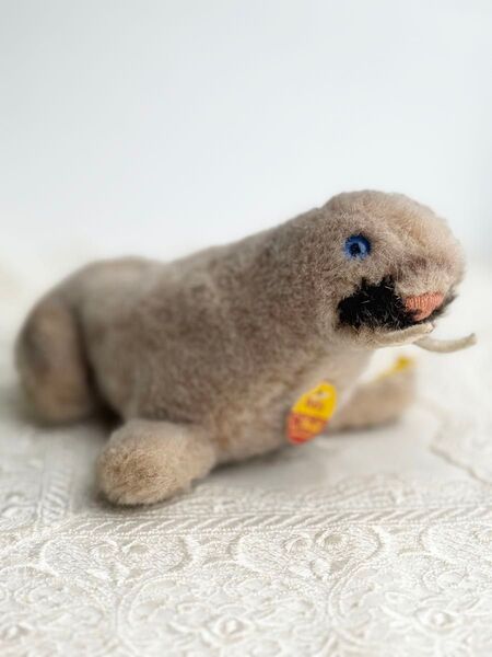 送料無料★シュタイフ★Wally Walrus 10cm★セイウチのウォーリー/海象/ウォーラス★ビンテージ★Steiff