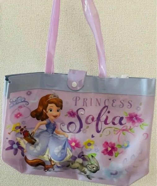 値下げ不可 ソフィア プールバッグ ディズニー プリンセス ビニールバッグ 水泳 トートバッグ