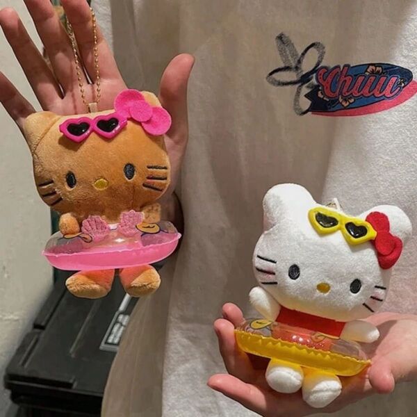 ぬいぐるみ ハローキティ ガングロキティ 日焼けキティ 夏