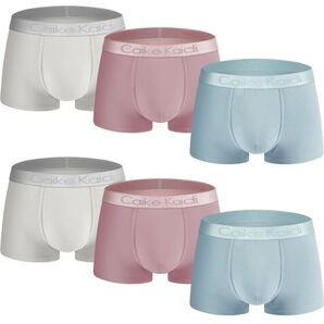 人気商品★【XL】6枚セット ボクサーパンツ メンズ 下着 前閉じ 綿混 吸水