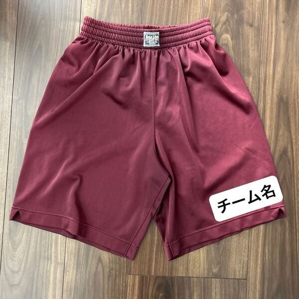 ハーフパンツ ショートパンツ バスケ エンジ色