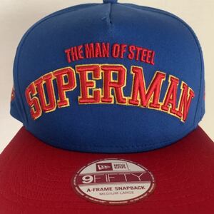 欧米限定 DCコミックス スーパーマン ジャスティスリーグ ニューエラ キャップ帽子 NEW ERA ロゴ ブルーレッド スナップバック ジョーカー