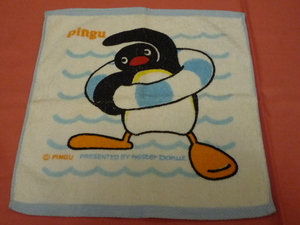 激レア！2000年 ＰＩＮＧＵ ピングー キャラクター ハンドタオル (非売品) ①ピングー