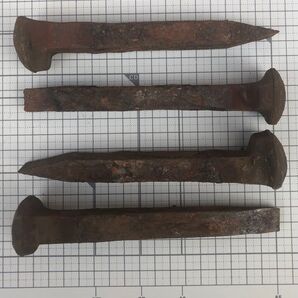 アンティーク レール犬釘 5本セット