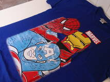 新品＆即決！おもしろTシャツ（MARVEL　アベンジャーズ　スパイダーマン　アイアンマン　キャプテンアメリカ）　MサイズＲ_画像2