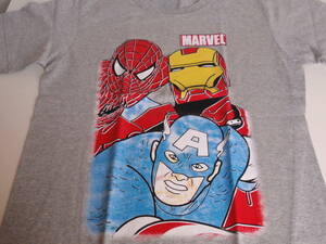 新品＆即決！おもしろTシャツ　（MARVEL　アベンジャーズ　スパイダーマン　アイアンマン　キャプテンアメリカ）　MサイズＲ