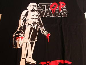 新品＆即決！おもしろTシャツ　（STAR WARS　スターウォーズ　ストームトルーパー　）　＜Lサイズ＞R