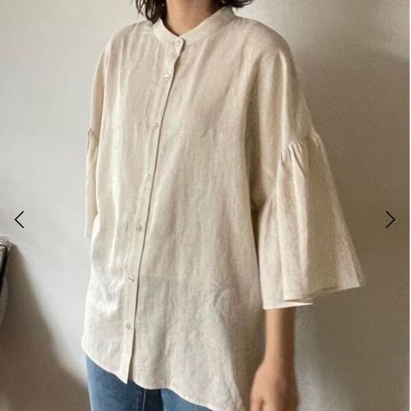 ローリーズファーム アサコンバンドフリル七分袖