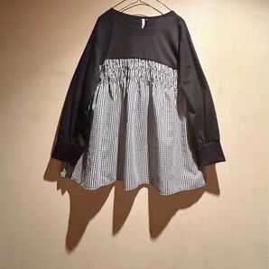 チュニック 切り替え トップス (3L)