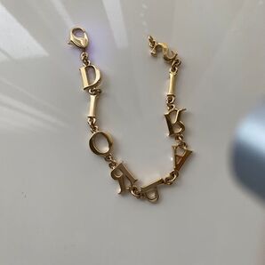 Dior ディオール オールド DIORPARISロゴ ゴールド ブレスレット