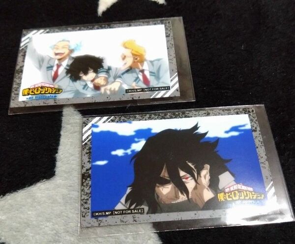 僕のヒーローアカデミア アニメイトカフェ フォトカード 相澤 白雲 マイク 三馬鹿 特典