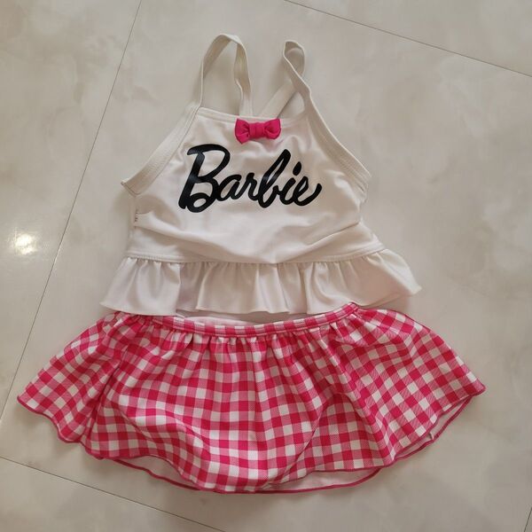 バービー Barbie 水着 セパレート スイムウェア 90 チェック