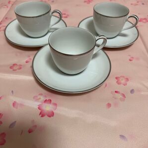 オールドノリタケ カップ&ソーサー3客セット
