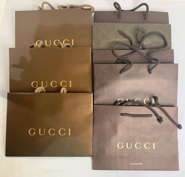 GUCCI グッチ 紙袋 ショッパー まとめて9枚